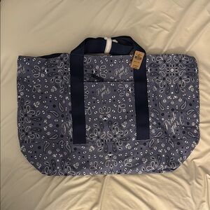 PINK Victoria's Secret Blue Travel Bag